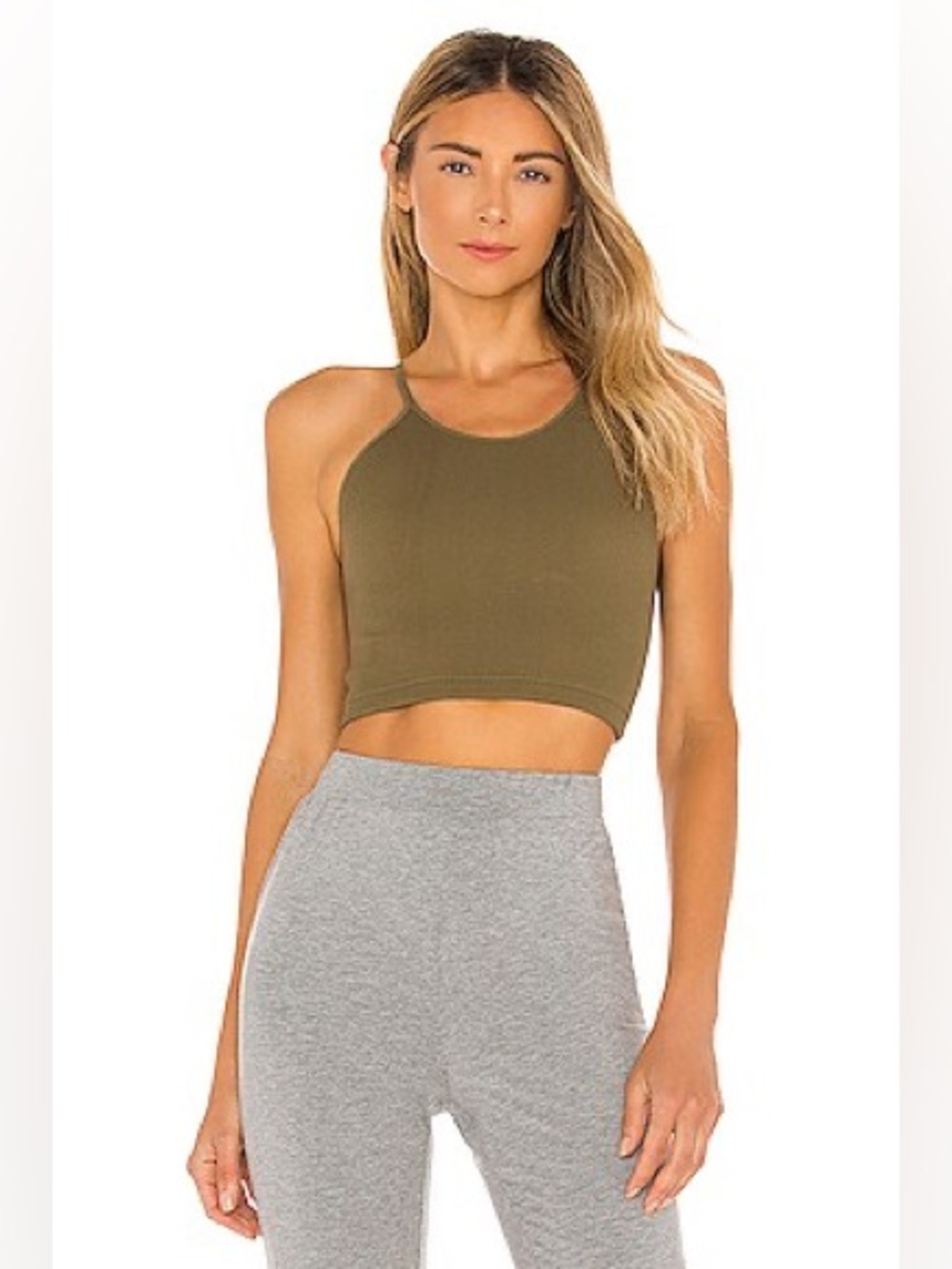 Free People Movement Happiness Runs Crop Ribbed Tank Top size XS/S